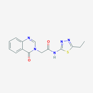 molecular formula C14H13N5O2S B313048 N-(5-ethyl-1,3,4-thiadiazol-2-yl)-2-(4-oxoquinazolin-3(4H)-yl)acetamide 