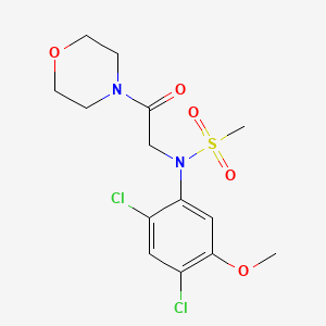 N-(2,4-dichloro-5-methoxyphenyl)-N-(2-morpholino-2-oxoethyl)methanesulfonamide