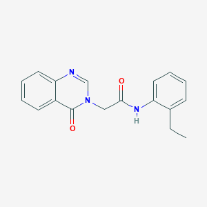 molecular formula C18H17N3O2 B313050 N-(2-ethylphenyl)-2-(4-oxo-3(4H)-quinazolinyl)acetamide 