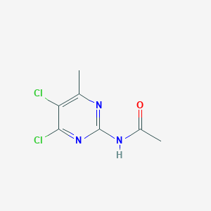 molecular formula C7H7Cl2N3O B3130541 N-(4,5-dichloro-6-methylpyrimidin-2-yl)acetamide CAS No. 343376-02-3