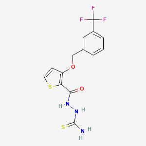 2-[(3-{[3-(Trifluoromethyl)benzyl]oxy}-2-thienyl)carbonyl]-1-hydrazinecarbothioamide