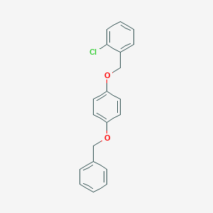 molecular formula C20H17ClO2 B313056 1-{[4-(Benzyloxy)phenoxy]methyl}-2-chlorobenzene 