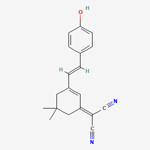 [3-(4-Hydroxystyryl)-5,5-dimethyl-2-cyclohexenylidene]malononitrile