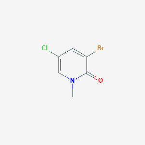 2(1H)-Pyridinone, 3-bromo-5-chloro-1-methyl-