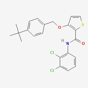 3-[(4-tert-butylphenyl)methoxy]-N-(2,3-dichlorophenyl)thiophene-2-carboxamide
