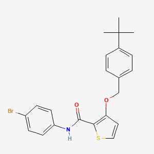 N-(4-bromophenyl)-3-[(4-tert-butylphenyl)methoxy]thiophene-2-carboxamide