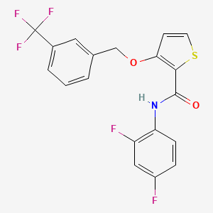 N-(2,4-difluorophenyl)-3-{[3-(trifluoromethyl)benzyl]oxy}-2-thiophenecarboxamide