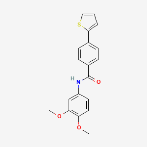 N-(3,4-dimethoxyphenyl)-4-(2-thienyl)benzenecarboxamide