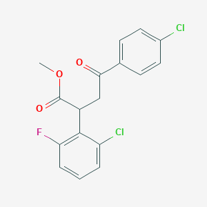 Methyl 2-(2-chloro-6-fluorophenyl)-4-(4-chlorophenyl)-4-oxobutanoate