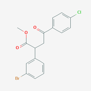 Methyl 2-(3-bromophenyl)-4-(4-chlorophenyl)-4-oxobutanoate