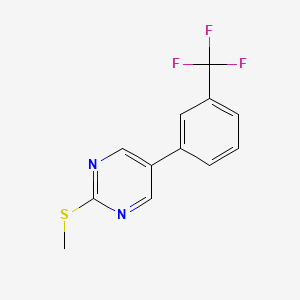 2-(Methylsulfanyl)-5-(3-(trifluoromethyl)phenyl)pyrimidine