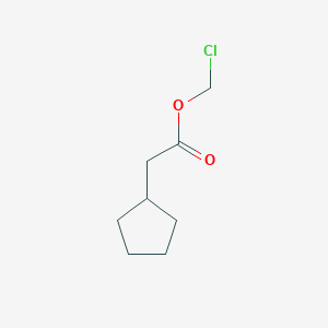 molecular formula C8H13ClO2 B3130736 Chloromethyl 2-cyclopentylacetate CAS No. 344326-08-5