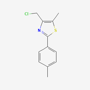 molecular formula C12H12ClNS B3130737 2-(4-Methylphenyl)-4-(chloromethyl)-5-methylthiazole CAS No. 344333-88-6