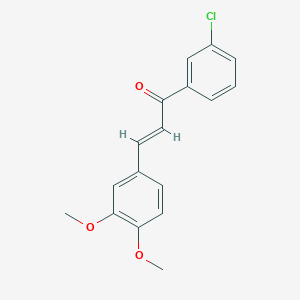 (E)-1-(3-chlorophenyl)-3-(3,4-dimethoxyphenyl)prop-2-en-1-one