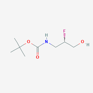 molecular formula C8H16FNO3 B3130754 Carbamic acid, [(2S)-2-fluoro-3-hydroxypropyl]-, 1,1-dimethylethyl ester (9CI) CAS No. 344413-84-9