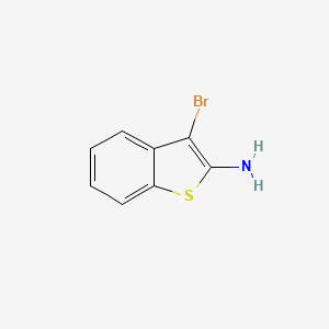 molecular formula C8H6BrNS B3130793 3-Bromo-1-benzothiophen-2-amine CAS No. 344747-99-5