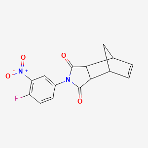 2-(4-Fluoro-3-nitrophenyl)-3a,4,7,7a-tetrahydro-1H-4,7-methanoisoindole-1,3-dione