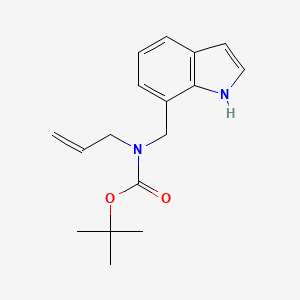 molecular formula C17H22N2O2 B3130831 tert-Butyl ((1H-indol-7-yl)methyl)(allyl)carbamate CAS No. 345264-23-5