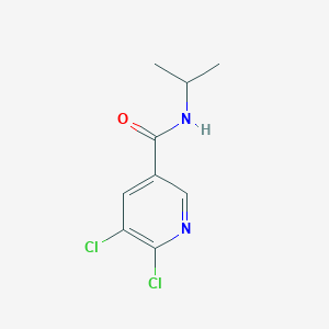 B3130837 5,6-Dichloro-N-(propan-2-YL)pyridine-3-carboxamide CAS No. 345582-94-7