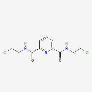 molecular formula C11H13Cl2N3O2 B3130845 N2,N6-bis(2-chloroethyl)pyridine-2,6-dicarboxaMide CAS No. 345617-16-5