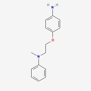 molecular formula C15H18N2O B3130846 4-[2-(甲基苯胺基)乙氧基]苯胺 CAS No. 345617-82-5