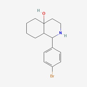 molecular formula C15H20BrNO B3130854 1-(4-Bromophenyl)octahydroisoquinolin-4a(2H)-ol CAS No. 345637-76-5
