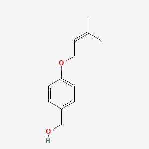 B3130873 4-[(3-Methyl-2-buten-1-yl)oxy]benzenemethanol CAS No. 34593-47-0