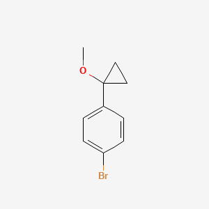 molecular formula C10H11BrO B3130881 1-Bromo-4-(1-methoxycyclopropyl)benzene CAS No. 345964-76-3