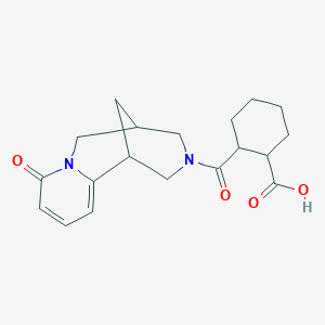 2-[(8-Oxo-1,5,6,8-tetrahydro-2H-1,5-methanopyrido[1,2-a][1,5]diazocin-3(4H)-yl)carbonyl]cyclohexanecarboxylic acid