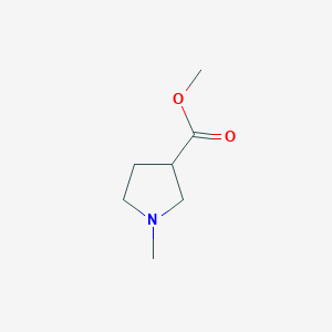 molecular formula C7H13NO2 B3130920 Methyl 1-methylpyrrolidine-3-carboxylate CAS No. 34616-29-0