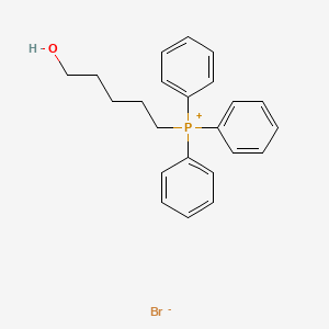 molecular formula C23H26BrOP B3130927 Phosphonium, (5-hydroxypentyl)triphenyl-, bromide CAS No. 34626-52-3
