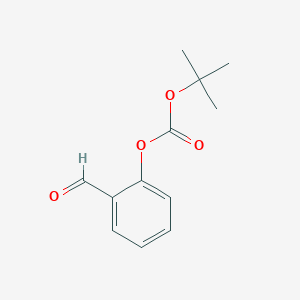 molecular formula C12H14O4 B3130930 Carbonic acid tert-butyl ester 2-formyl-phenyl ester CAS No. 346433-42-9