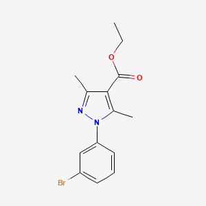 ethyl 1-(3-bromophenyl)-3,5-dimethyl-1H-pyrazole-4-carboxylate