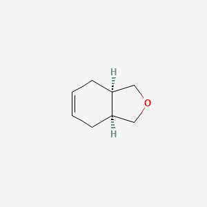 molecular formula C8H12O B3130961 (3aR,7aS)-1,3,3a,4,7,7a-Hexahydro-2-benzofuran CAS No. 3471-41-8