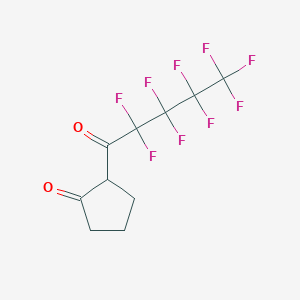 molecular formula C10H7F9O2 B3130994 2-(Perfluoropentanoyl)cyclopentanone CAS No. 347361-45-9