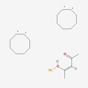 molecular formula C21H36O2Rh B3131008 乙酰丙酮双(环辛烯)铑(I) CAS No. 34767-55-0