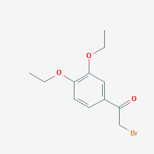 molecular formula C12H15BrO3 B3131013 2-溴-1-(3,4-二乙氧基苯基)乙酮 CAS No. 347845-98-1