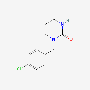 molecular formula C11H13ClN2O B3131025 1-(4-chlorobenzyl)tetrahydropyrimidin-2(1H)-one CAS No. 34790-85-7