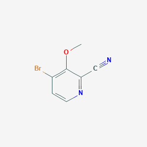 molecular formula C7H5BrN2O B3131052 4-Bromo-3-methoxypicolinonitrile CAS No. 348635-37-0