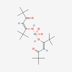 molecular formula C22H40MoO6 B3131061 二氧化钼(VI) 双(2,2,6,6-四甲基-3,5-庚二酮) CAS No. 34872-98-5