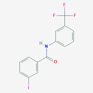 molecular formula C14H9F3INO B3131109 3-iodo-N-(3-(trifluoromethyl)phenyl)benzamide CAS No. 349117-57-3
