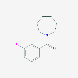 molecular formula C13H16INO B3131112 氮杂环庚-1-基-(3-碘苯基)甲酮 CAS No. 349117-96-0