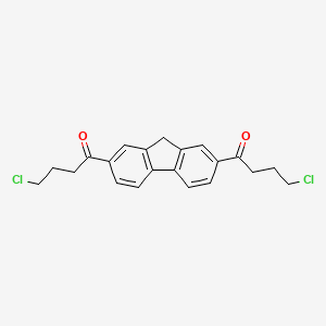 4-Chloro-1-[7-(4-chloro-butyryl)-9H-fluoren-2-YL]-butan-1-one