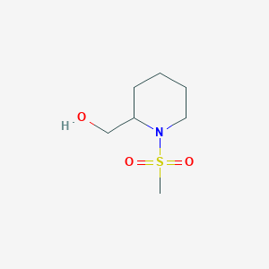 molecular formula C7H15NO3S B3131150 (1-(Methylsulfonyl)piperidin-2-yl)methanol CAS No. 349403-28-7