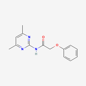 molecular formula C14H15N3O2 B3131166 N-(4,6-dimethylpyrimidin-2-yl)-2-phenoxyacetamide CAS No. 349542-30-9