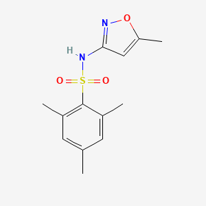 molecular formula C13H16N2O3S B3131191 (5-Methylisoxazol-3-YL)((2,4,6-trimethylphenyl)sulfonyl)amine CAS No. 349623-66-1