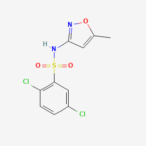 molecular formula C10H8Cl2N2O3S B3131193 (5-Methylisoxazol-3-YL)((2,5-dichlorophenyl)sulfonyl)amine CAS No. 349625-20-3