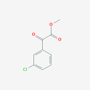 molecular formula C9H7ClO3 B3131202 Methyl 2-(3-chlorophenyl)-2-oxoacetate CAS No. 34966-50-2