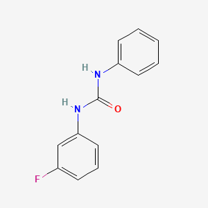 molecular formula C13H11FN2O B3131216 1-(3-氟苯基)-3-苯基脲 CAS No. 350-79-8