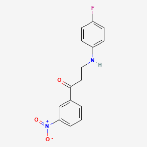 3-(4-Fluoroanilino)-1-(3-nitrophenyl)-1-propanone